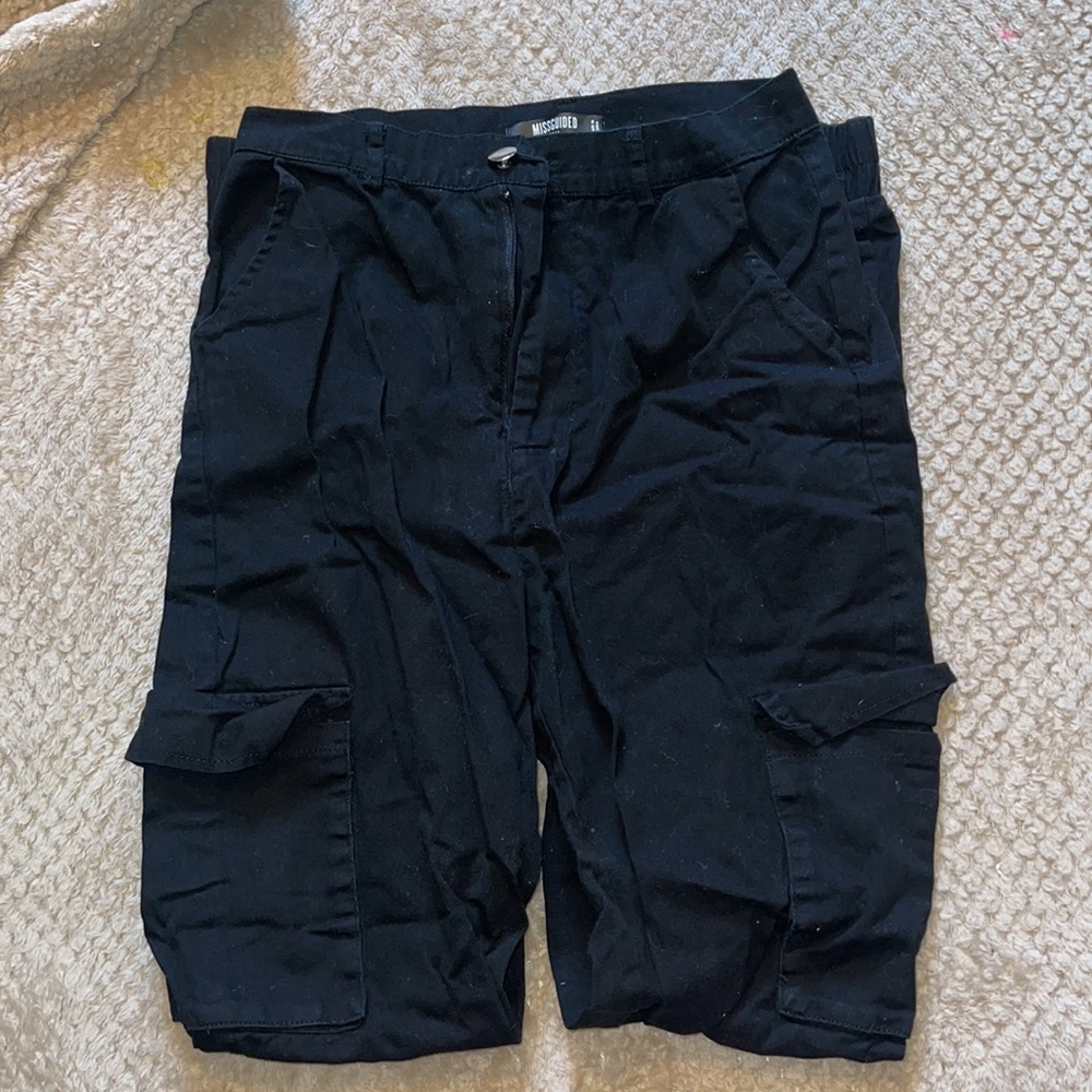 🆕 Missguided black cargo pants